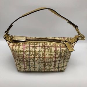 COACH Tattersall Graffiti Purse